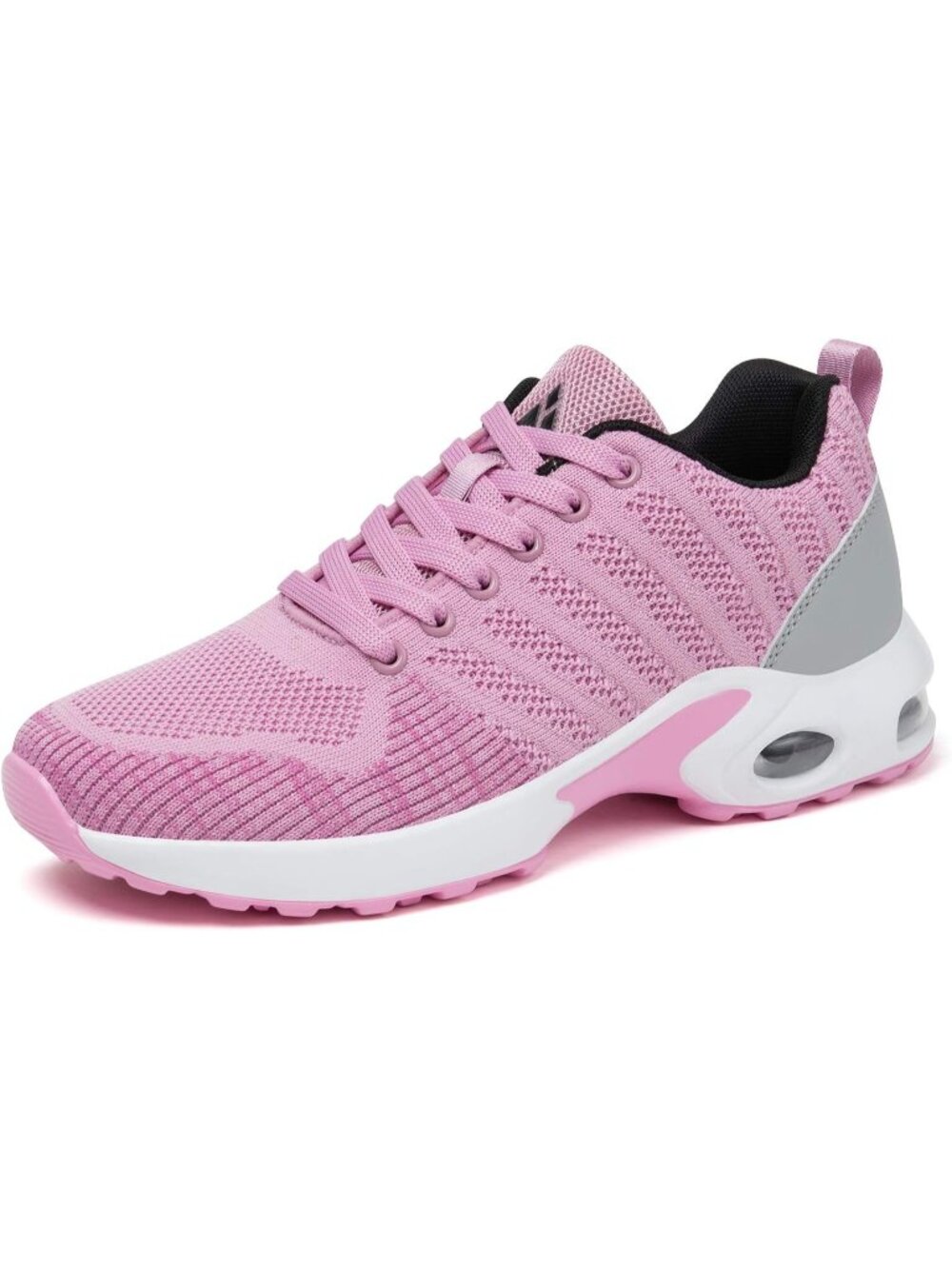 Women's Pink Air Cushion Running Athletic Mesh Sneakers Basketball Shoes